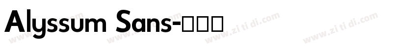 Alyssum Sans字体转换